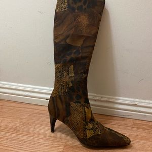 6 1/2 Knee Length Multi Color Boots